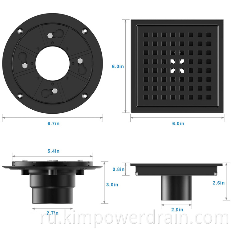 shower drain base flange